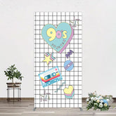 Lofaris 90S Forever Disco Audio Dance Party Rectangle Backdrop